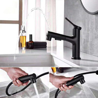 Modern Low Arc Bathroom Sink Faucet