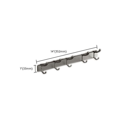 Contemporary Chrome Bathroom Shelf Towel Rack Accessory Set