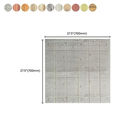 Decorative Metal Wall Panels Wooden Ceiling Tiles Set of 6