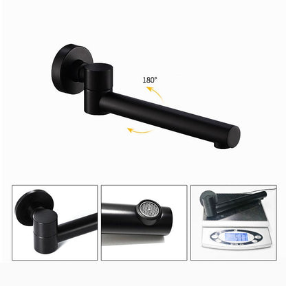 Commercial Wall Mount Bathroom Sink Faucet 2 Handle