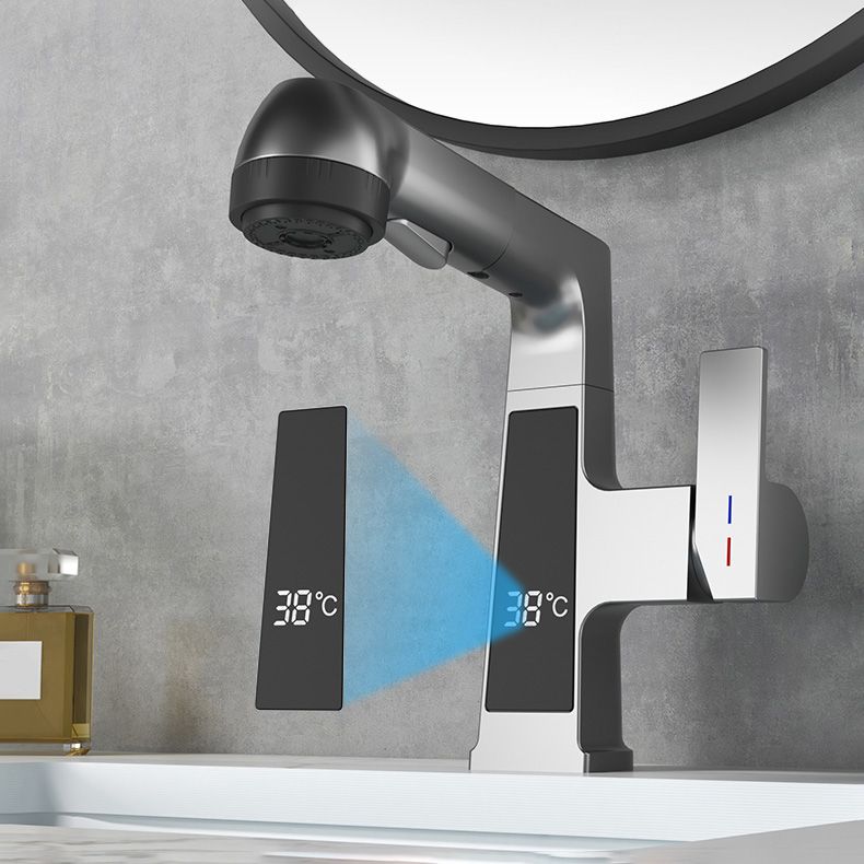 Stylish Kitchen Sink Faucet Pull Down Brass Handle
