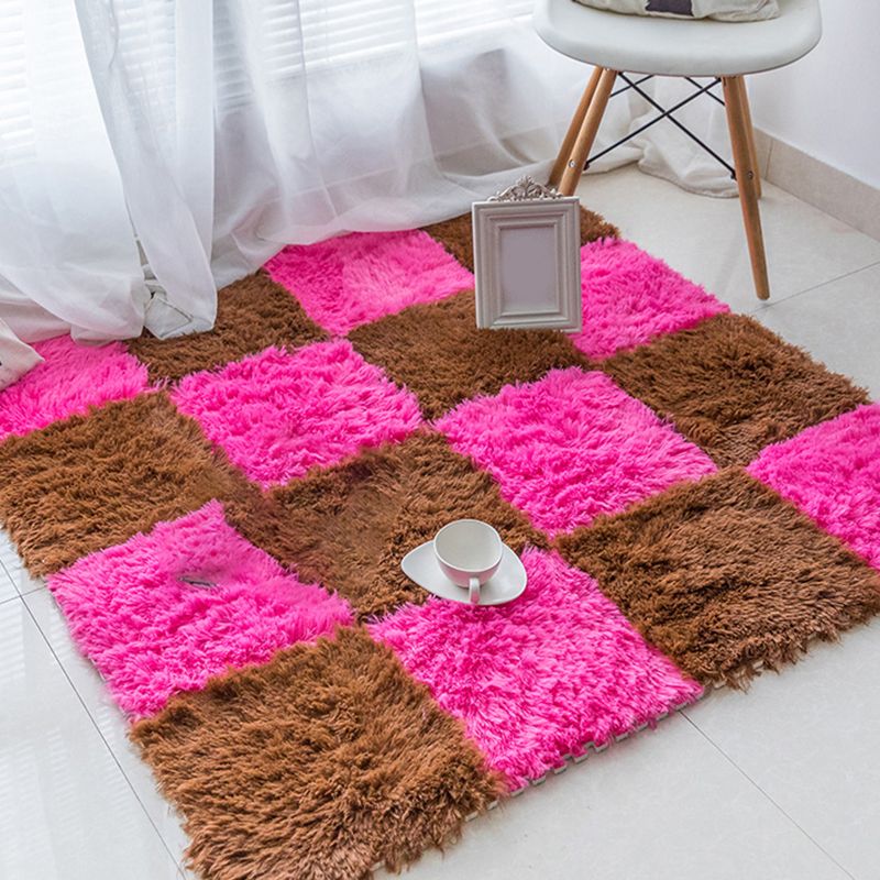 Soft Bedroom Carpet Tiles Stain Resistant Squares