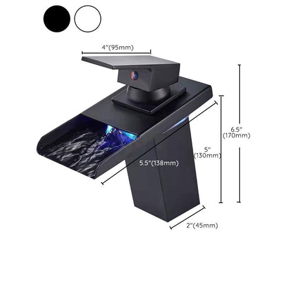 Modern LED Single Handle Bathroom Sink Faucet