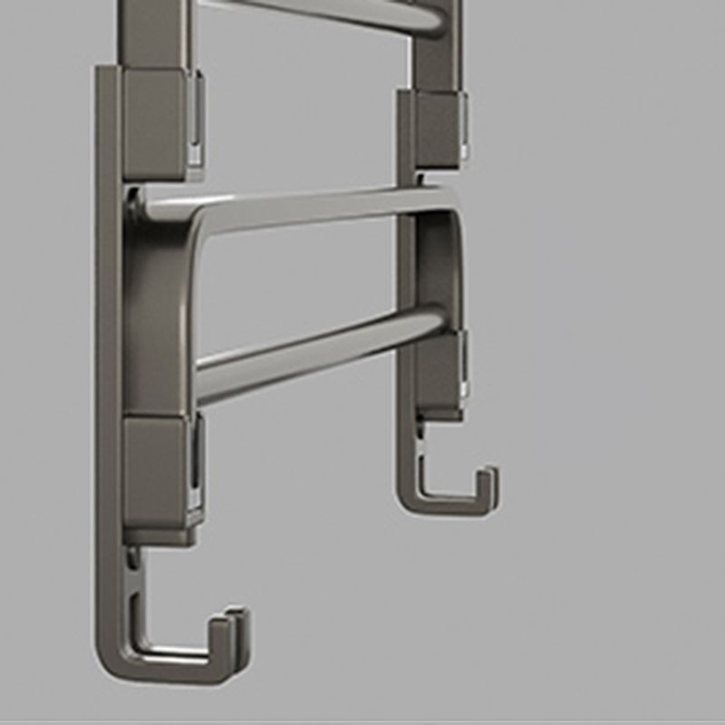 Contemporary Chrome Bathroom Shelf Towel Rack Accessory Set