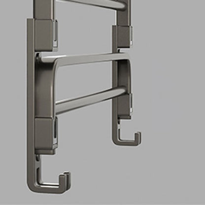 Contemporary Chrome Bathroom Shelf Towel Rack Accessory Set