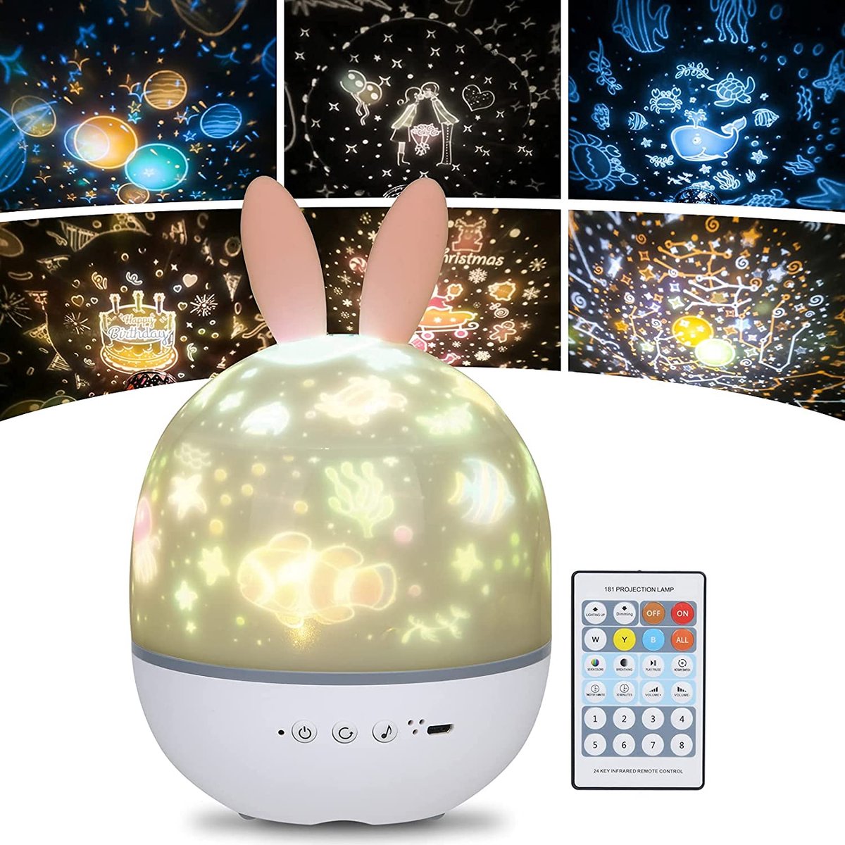 Calming Night Sky Star Projector for Sleep