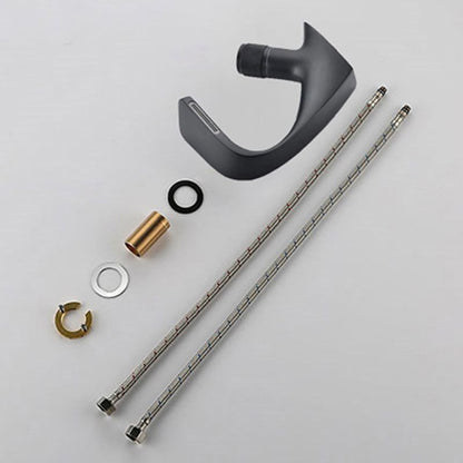 Modern Copper Kitchen Sink Faucet with Brass Handle