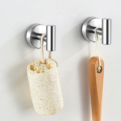 Contemporary Stainless Steel Bath Accessory Set