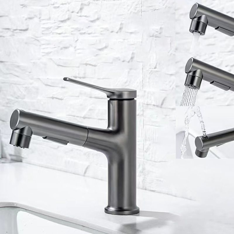 Modern Low Arc Bathroom Sink Faucet