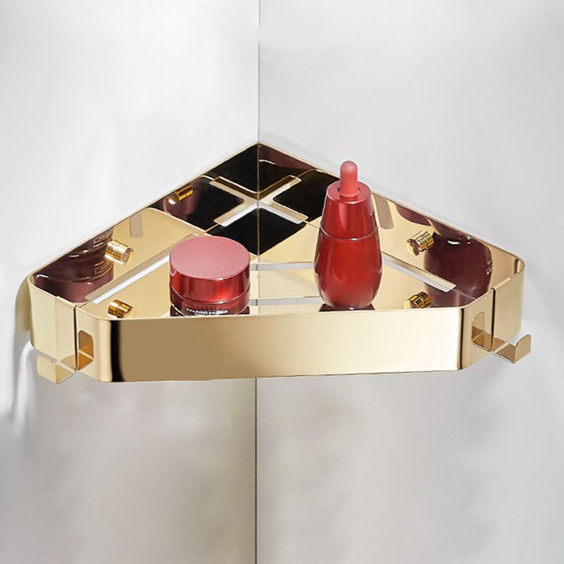 Contemporary 3-Piece Stainless Steel Bathroom Shelf Set