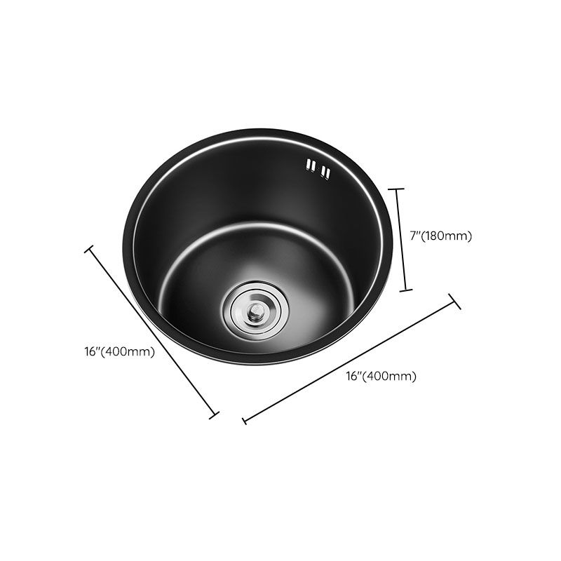 Modern Stainless Steel Circular Kitchen Sink