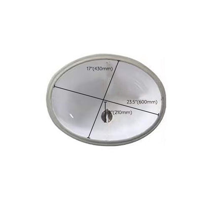 Stylish Undermount Oval Ceramic Sink with Pop Up Drain