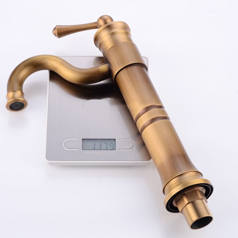 Stylish Single Handle Basin Faucet with Rotating Spout