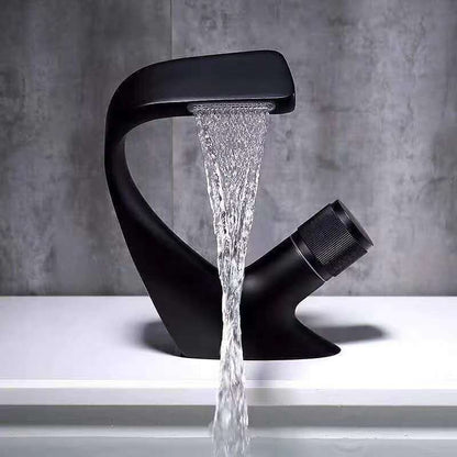 Modern Copper Kitchen Sink Faucet with Brass Handle