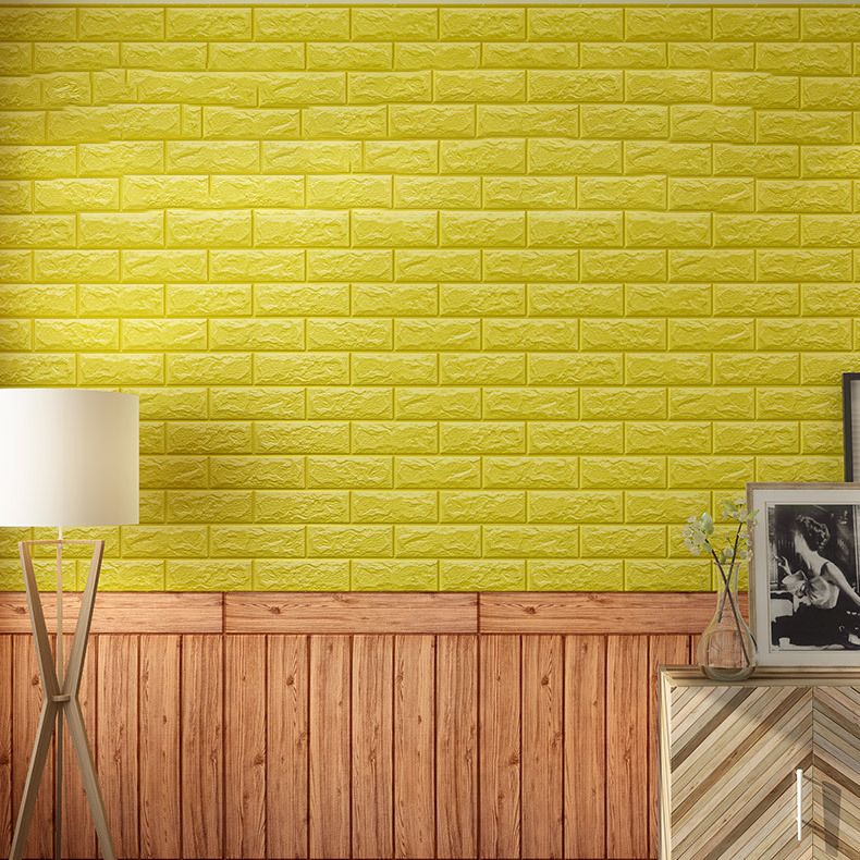 Decorative Metal Wall Panels Wooden Ceiling Tiles Set of 6