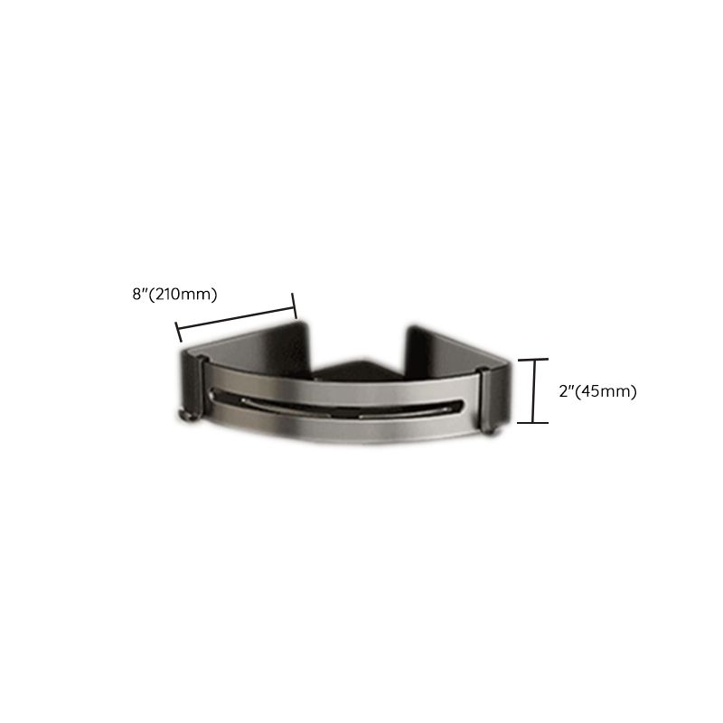 Contemporary Chrome Bathroom Shelf Towel Rack Accessory Set