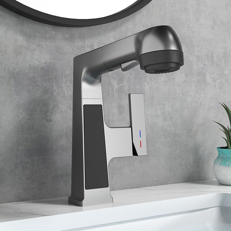 Stylish Kitchen Sink Faucet Pull Down Brass Handle