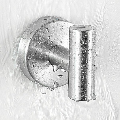 Contemporary Stainless Steel Bath Accessory Set