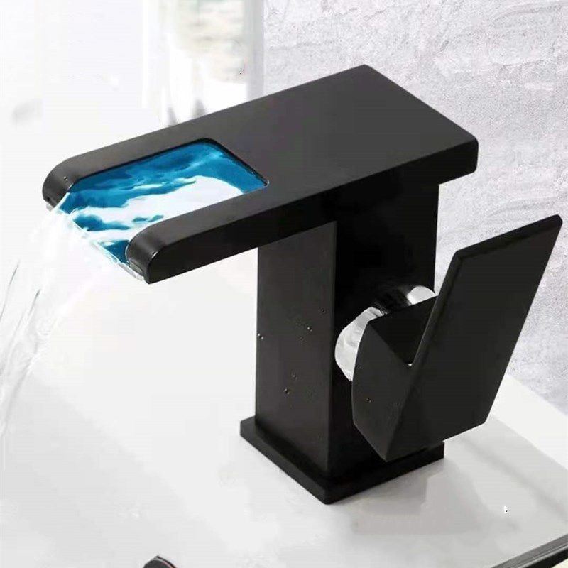 Modern LED Single Handle Bathroom Sink Faucet