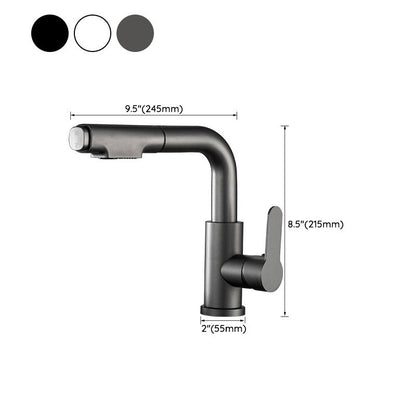 Stylish Kitchen Sink Faucet Pull Down Brass Handle