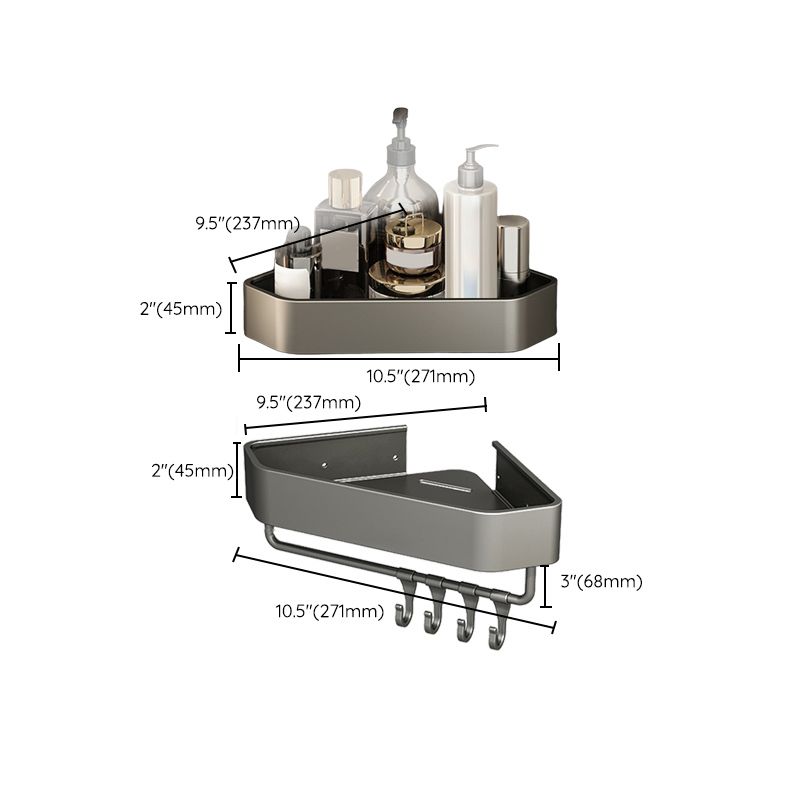 Sticky Metal Bathroom Shelf Organizer