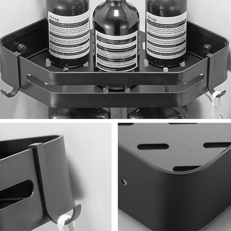 Contemporary 3-Piece Bath Accessory Set Stainless Steel Shower Caddy