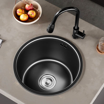 Modern Stainless Steel Circular Kitchen Sink