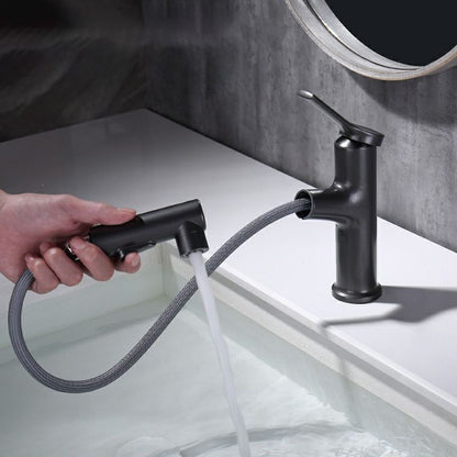 Modern Low Arc Bathroom Sink Faucet