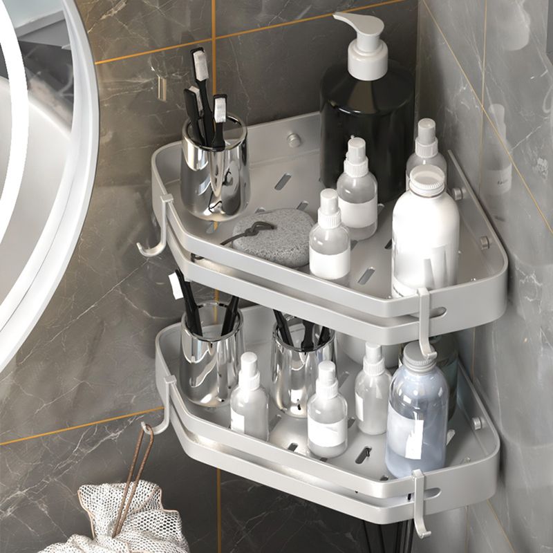 Contemporary 3-Piece Bath Accessory Set Stainless Steel Shower Caddy