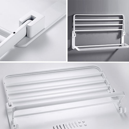 Stylish White Bathroom Towel Rack Accessory Set - Befez