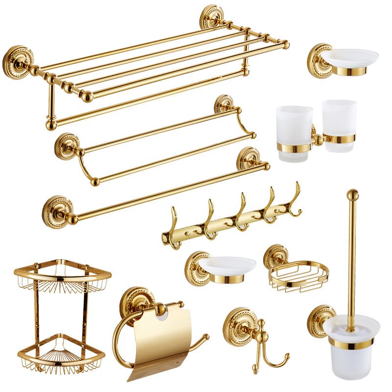 Classic Brass Bath Accessories Set