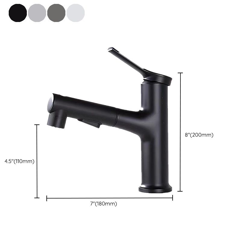 Modern Low Arc Bathroom Sink Faucet