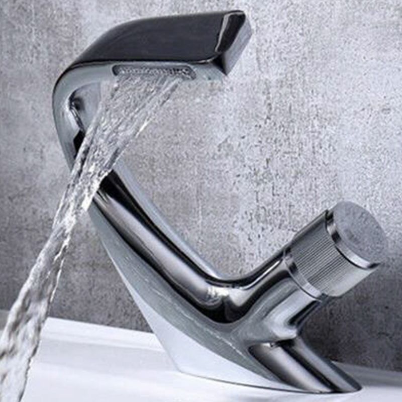 Modern Copper Kitchen Sink Faucet with Brass Handle