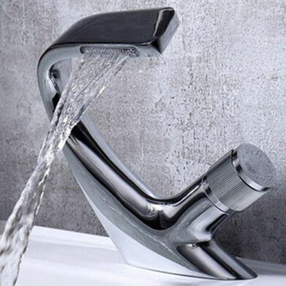Modern Copper Kitchen Sink Faucet with Brass Handle