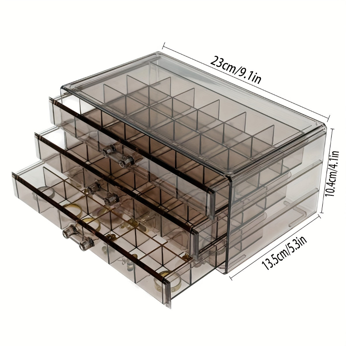 Premium Jewelry Storage Box with 72 Slots