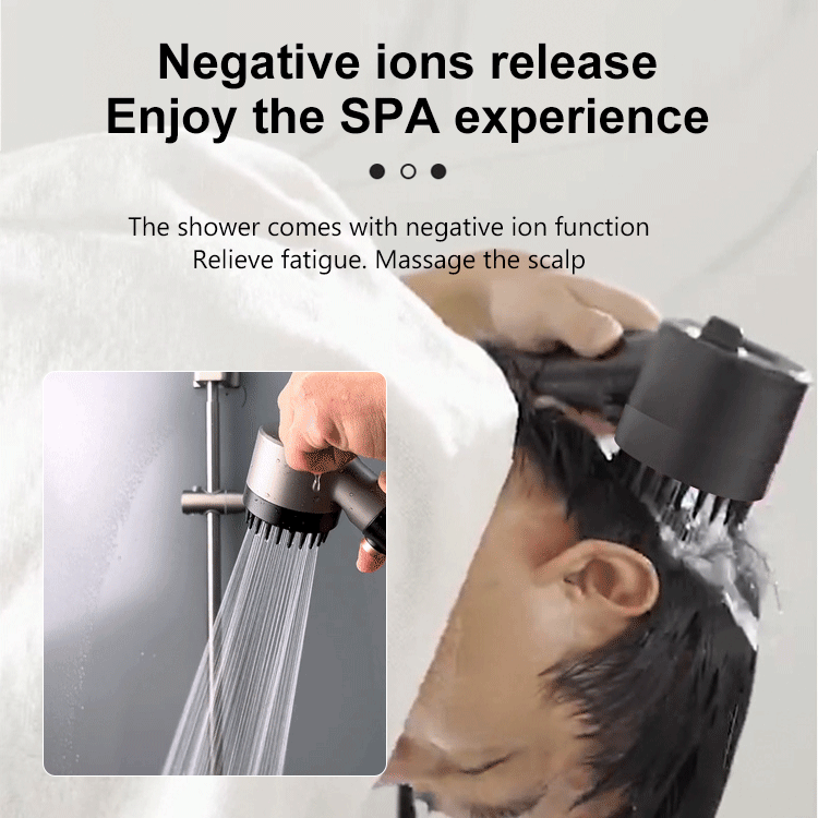 Relaxing 4-in-1 Showerhead for Healthy Skin
