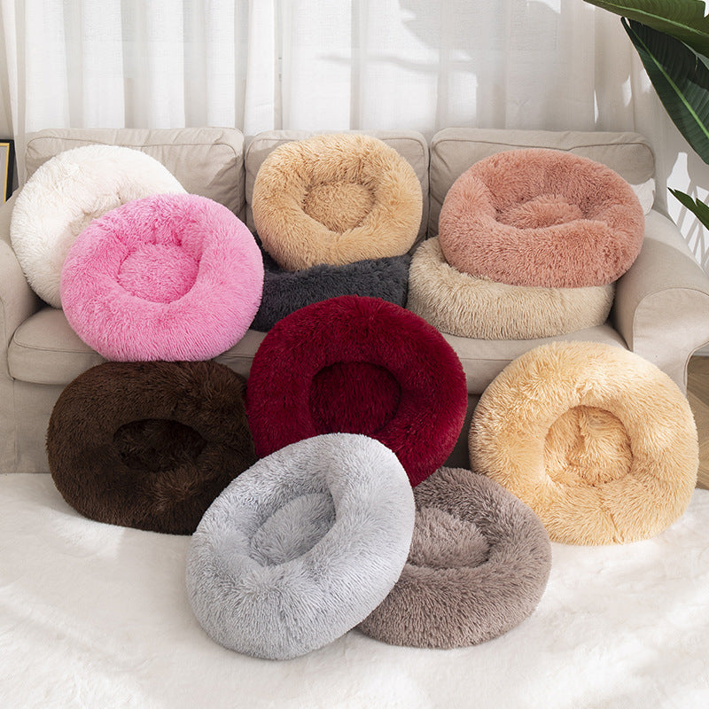 Plush Kitty Pet Bed Cushion