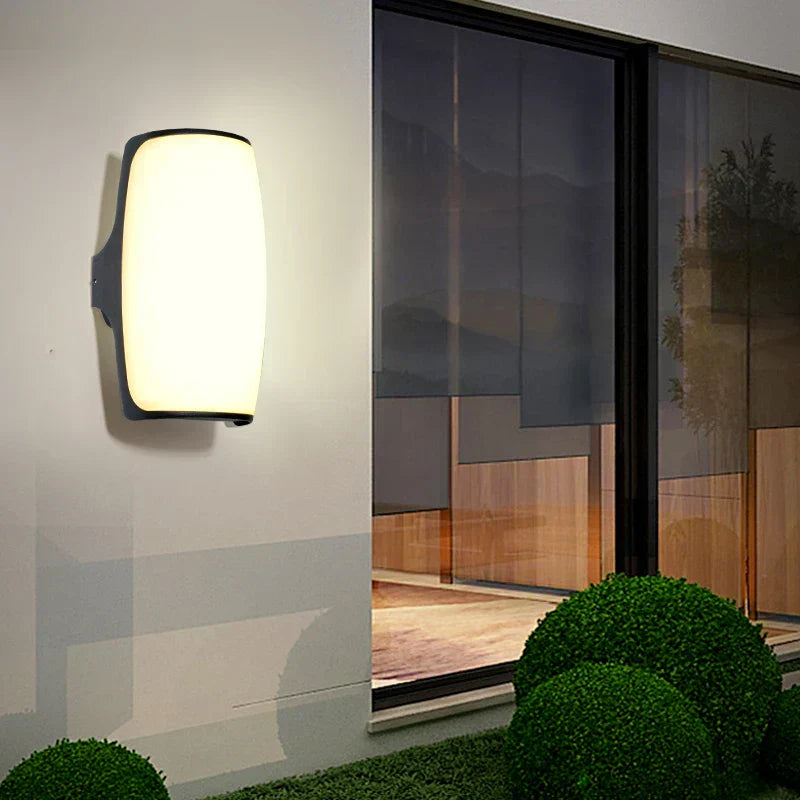Outdoor LED Security Wall Light Black Waterproof - Befez