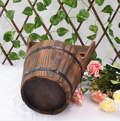 Rustic Wooden Style Garden Planters