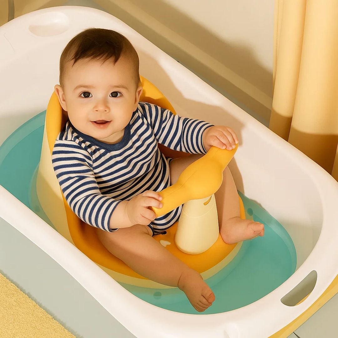 Soft Grip Baby Bath Support Seat with Strong Suction Cups