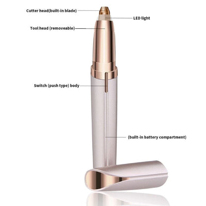 Dual Action Eyebrow and Facial Trimmer