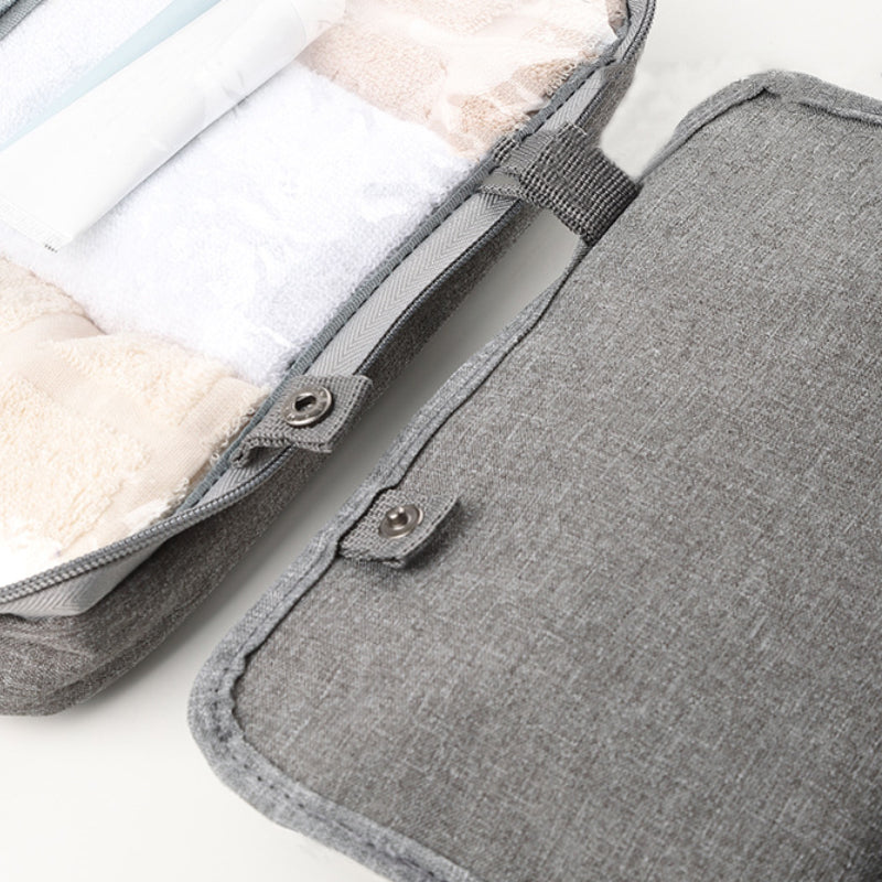 Portable Travel Toiletry Bag with 4 Pockets & Hook