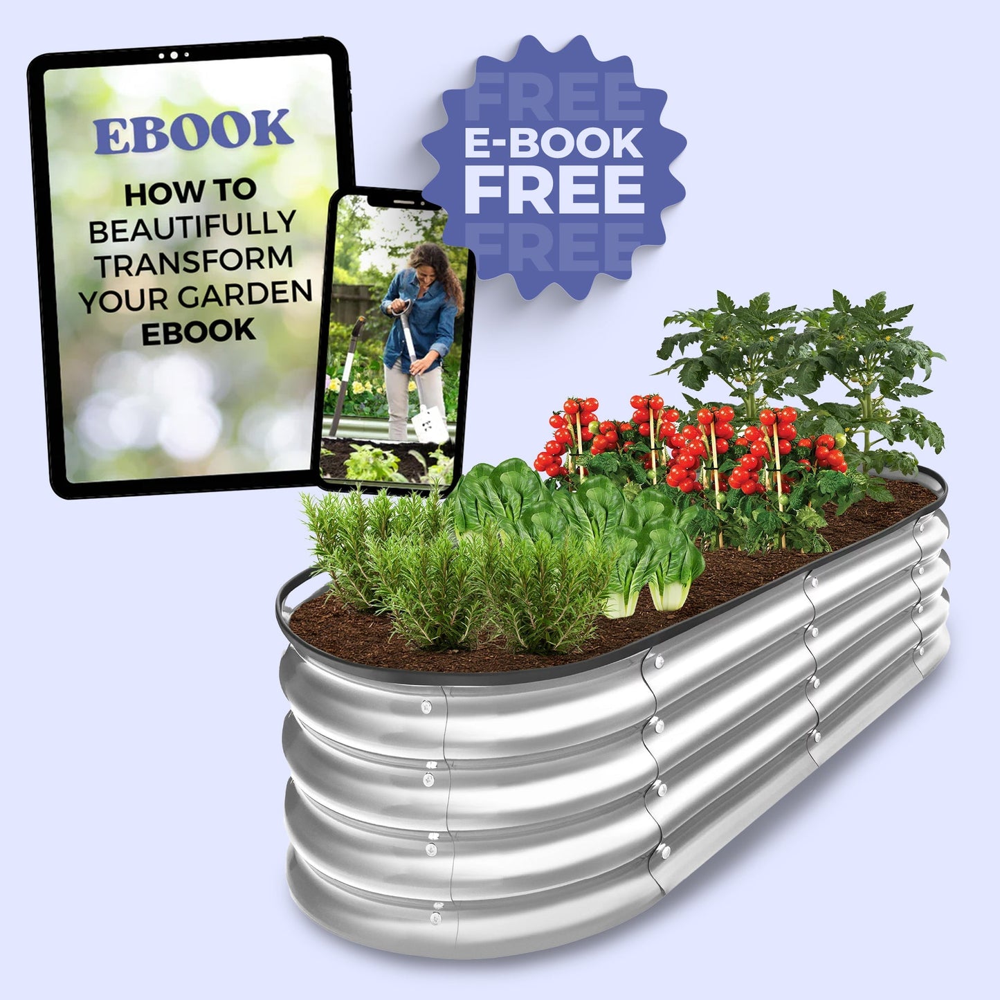 Rust Resistant Metal Elevated Garden Bed