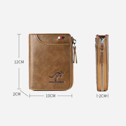 Secure Leather RFID Wallet for Men Women