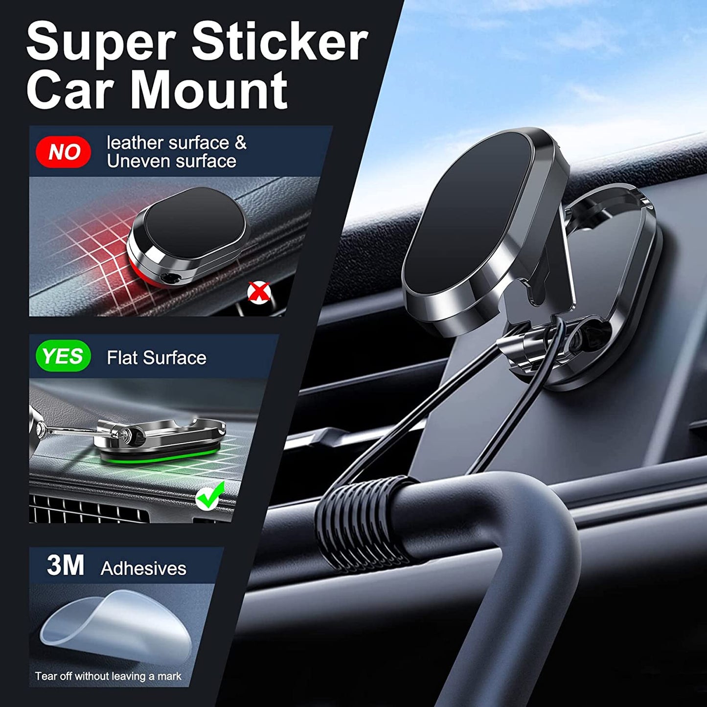 Sturdy Adjustable Car Phone Mount