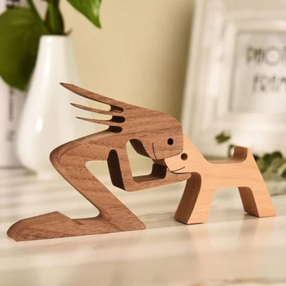 Cute Animal Figurine Wooden Table Decor