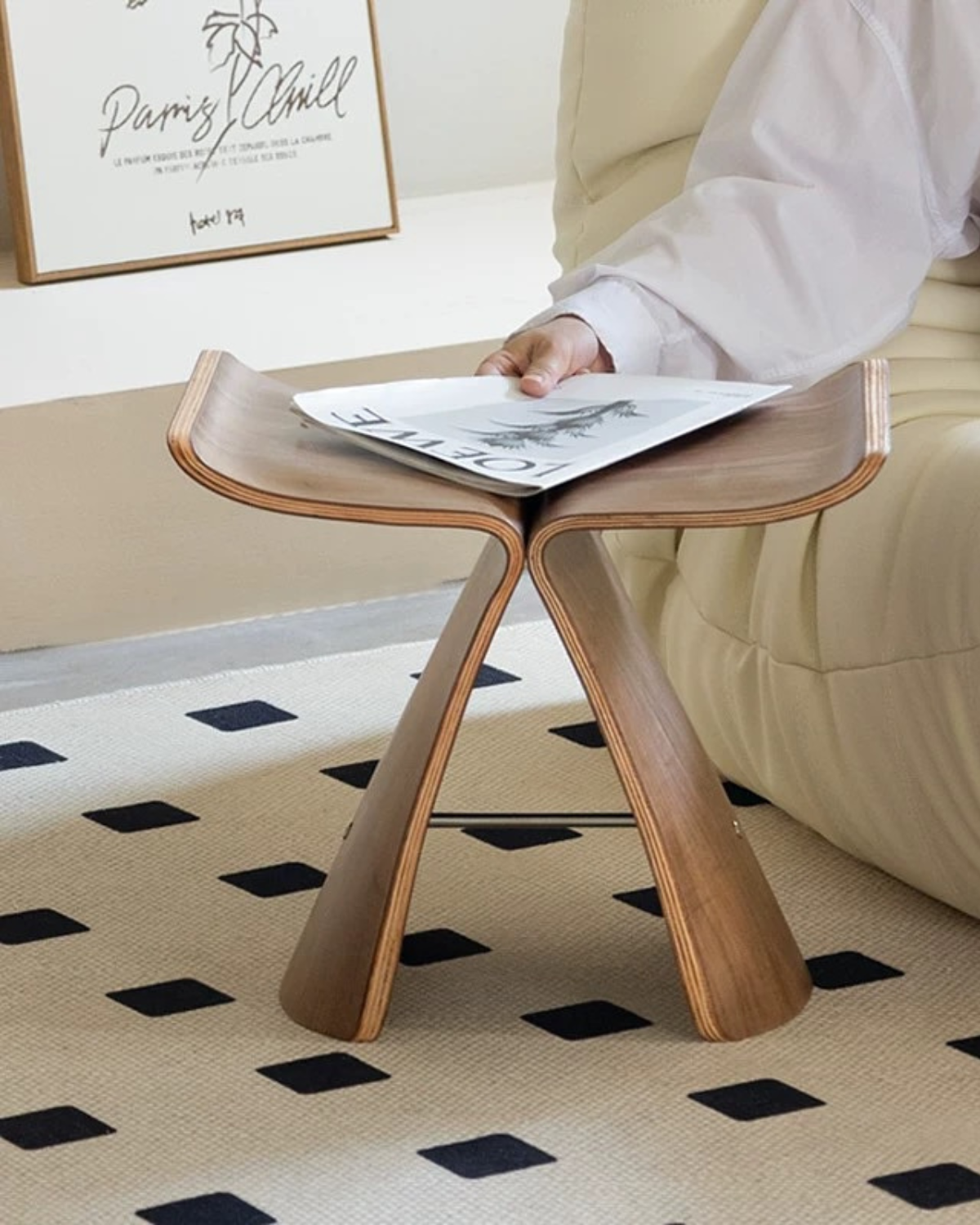 Retro Floral End Table