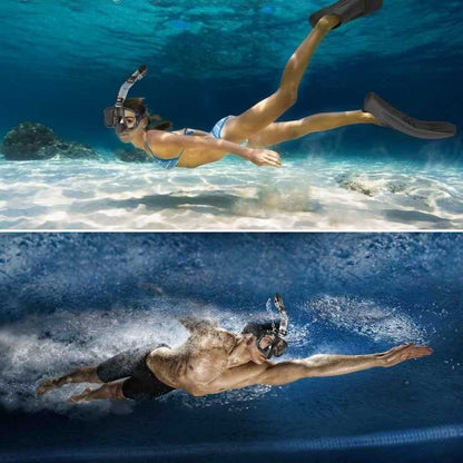 Compact Snorkel Mask with Clear Lens and Fit Adjustable Strap