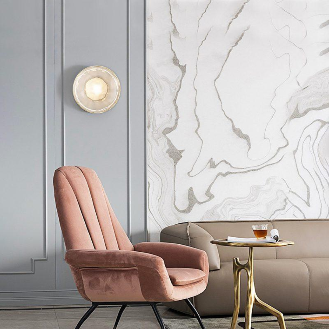 Sleek Glass Contemporary Wall Light