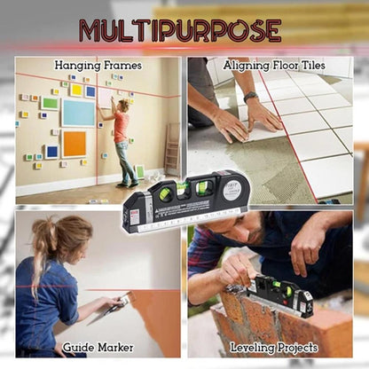 Accurate 4-in-1 Laser Level Measuring Device